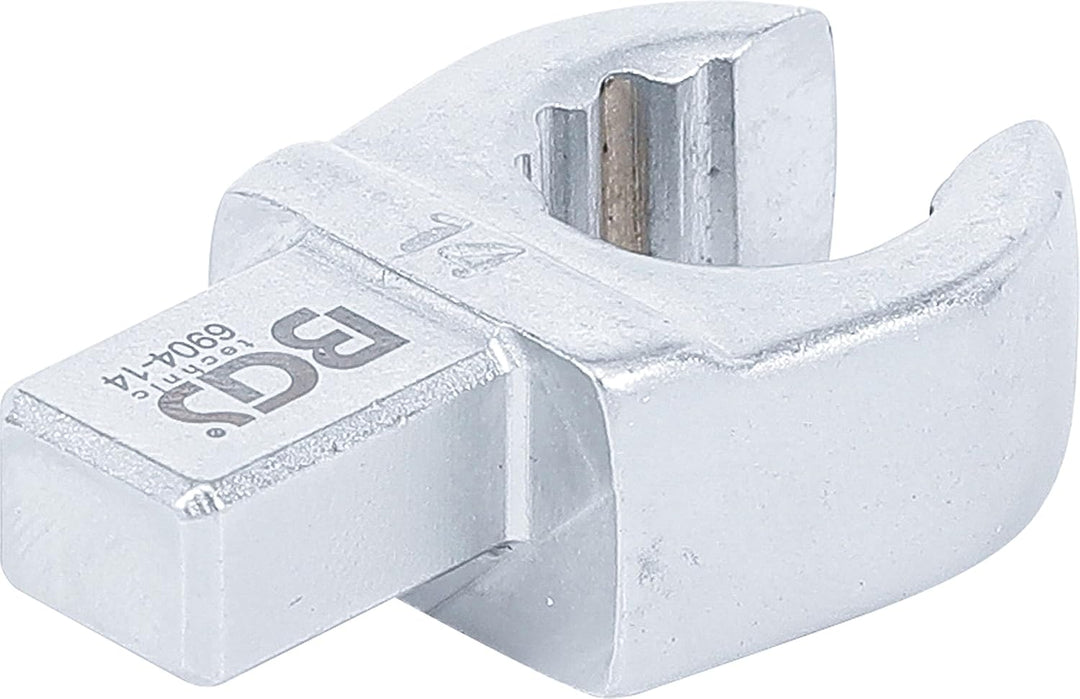 BGS 6904-14 | Einsteck-Ringschlüssel | offen | 14 mm | Aufnahme 9 x 12 mm, 14 mm