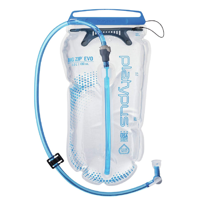 Platypus grosser Reissverschluss evo 2.0l durchsichtig 3 Liter, durchsichtig 3 Liter