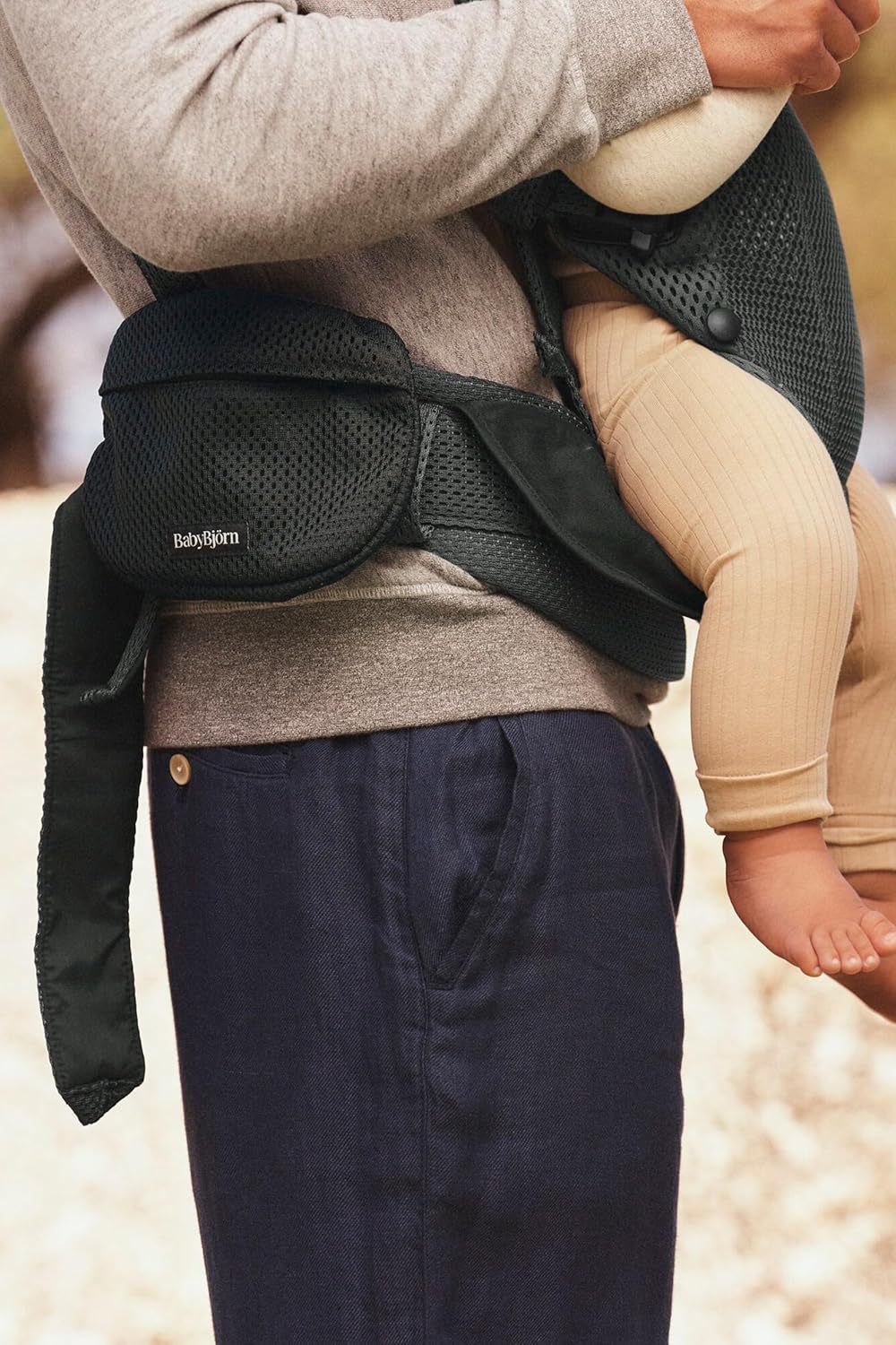 BabyBjörn Taschenbeutel für Babytrage, Netzstoff, Schwarz Taschenbeutel für Babytrage Schwarz, Tasch