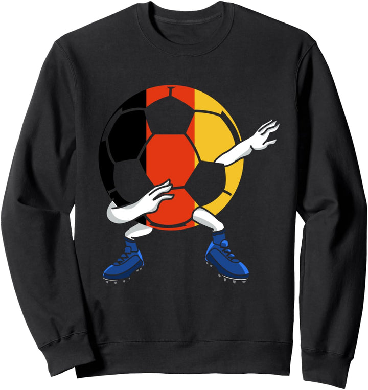 Fussballer Stürmer Torwart Sport Dabbing Deutschland Fussball Sweatshirt