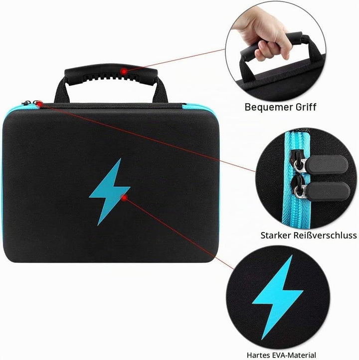 Batteriebox Tragetasche Aufbewahrungsbox für Batterieorganisator mit Batterietester (BT168), Tasche