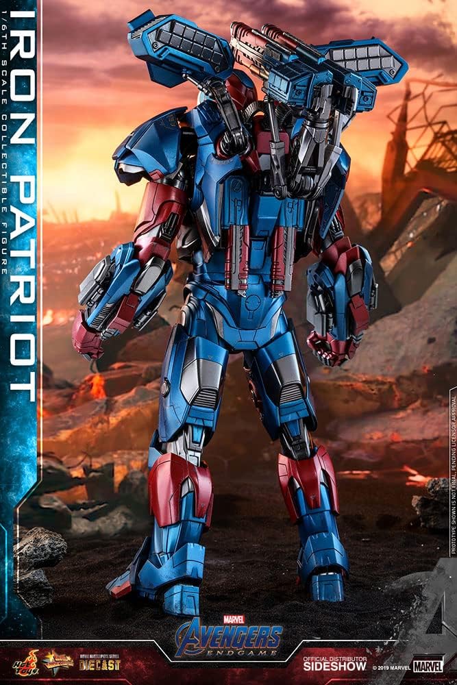 Hot Toys - 1:6 Iron Patriot Figur - Avengers: Endgame, HT904924, Mehrfarbig