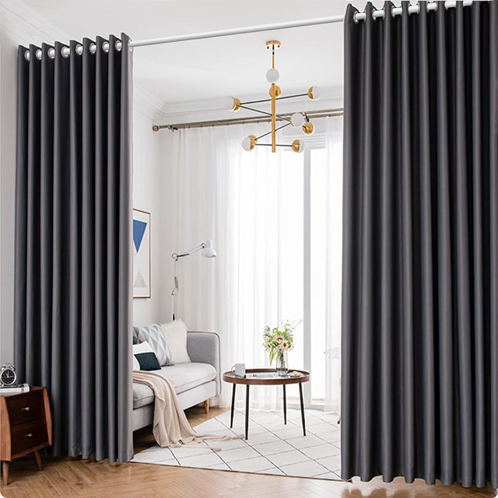 GOLDION Duschvorhangstange Teleskopstange Gardinenstange aus Edelstahl ohne Bohren Weiss Spannstange