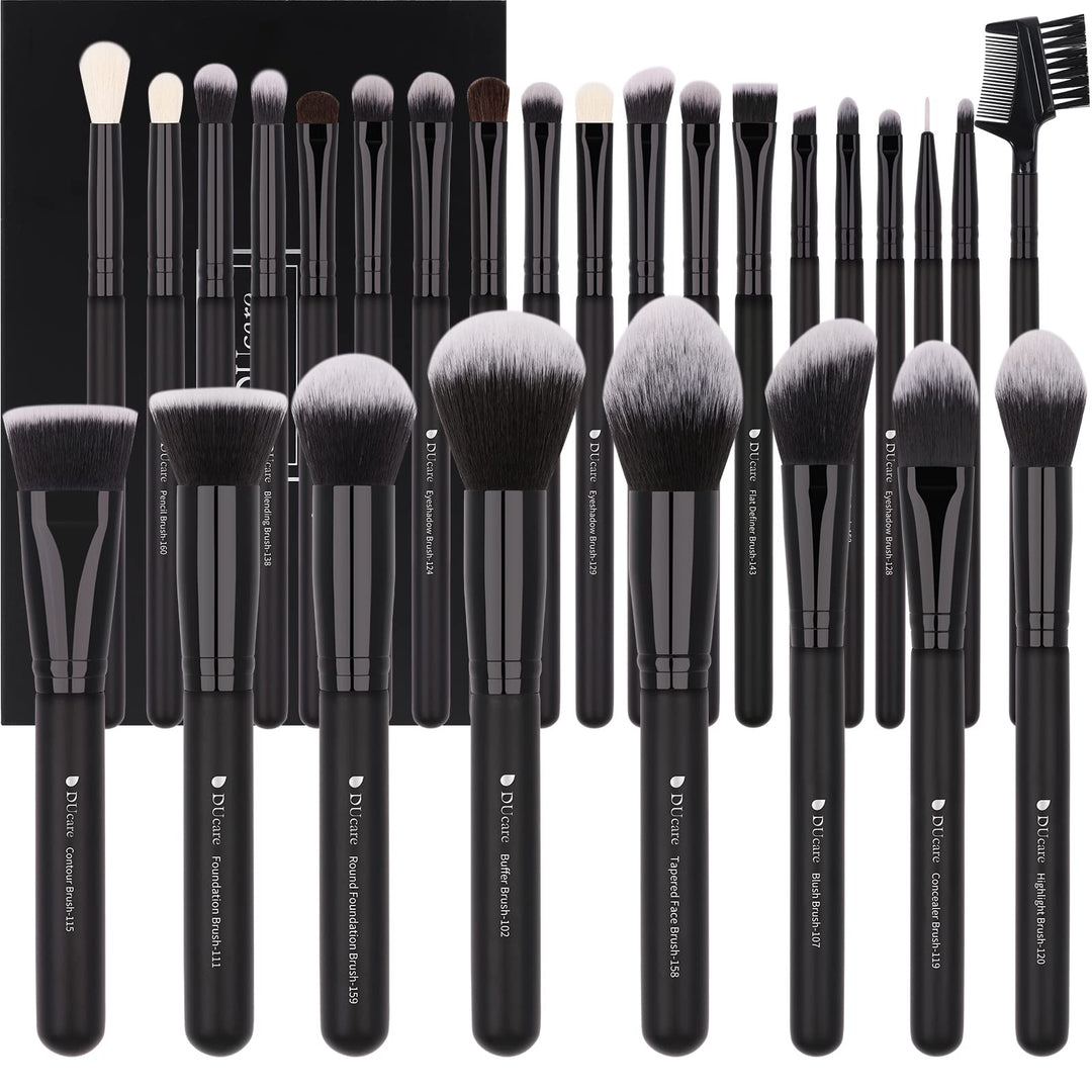DUcare Pinselset Makeup 27 Stücke Professional Make up Matte Premium Hair Kabuki Foundation Pinsel B