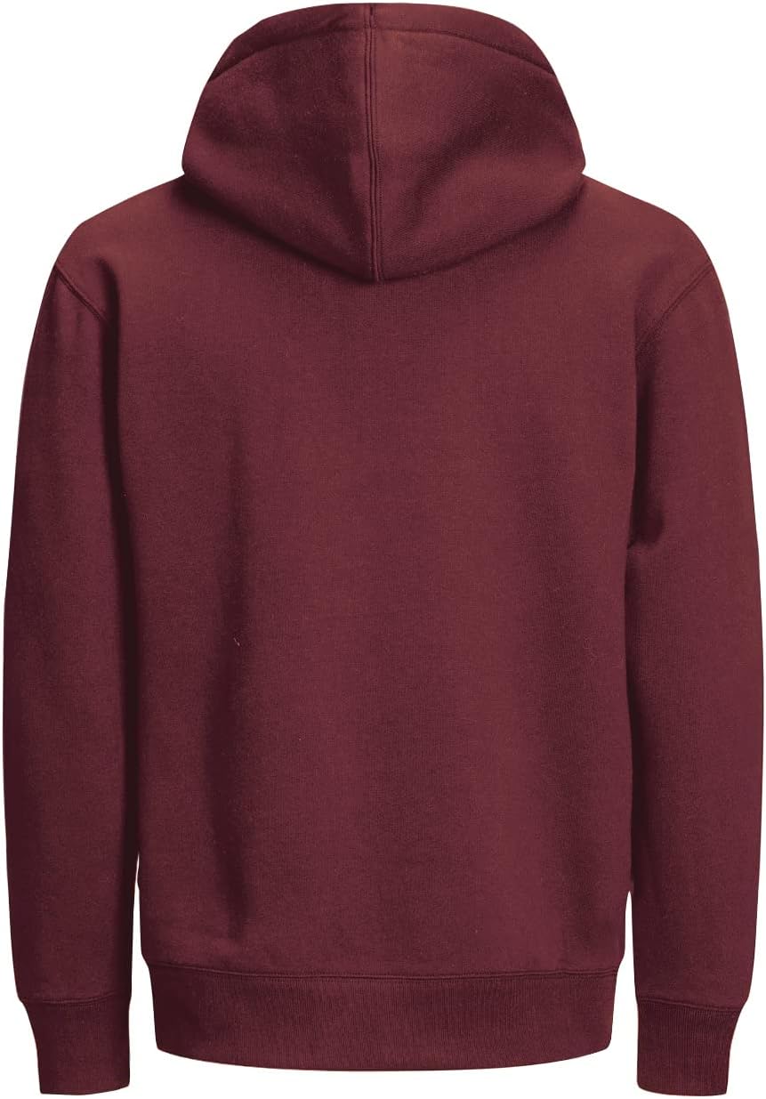 JACK & JONES Herren Rddaiden Hood Sweat L/S Sn Kapuzenpullover M Rot (Port Royale/Reg), M Rot (Port