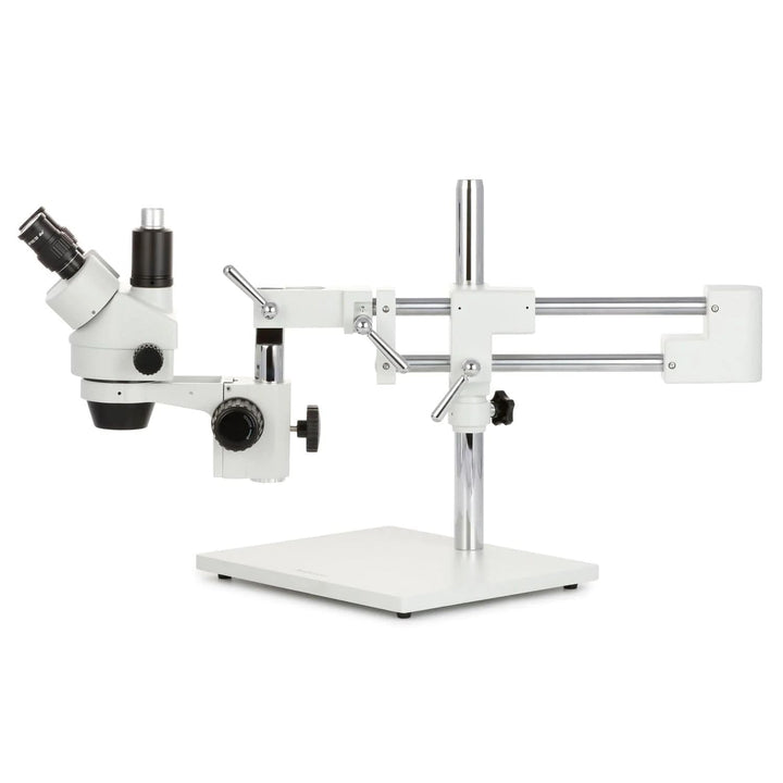 AmScope SM-4TZZ-144A-10M Trinokulares Stereomikroskop mit 4-Zonen-144-LED-Ringlicht und 10MP-Kamera,
