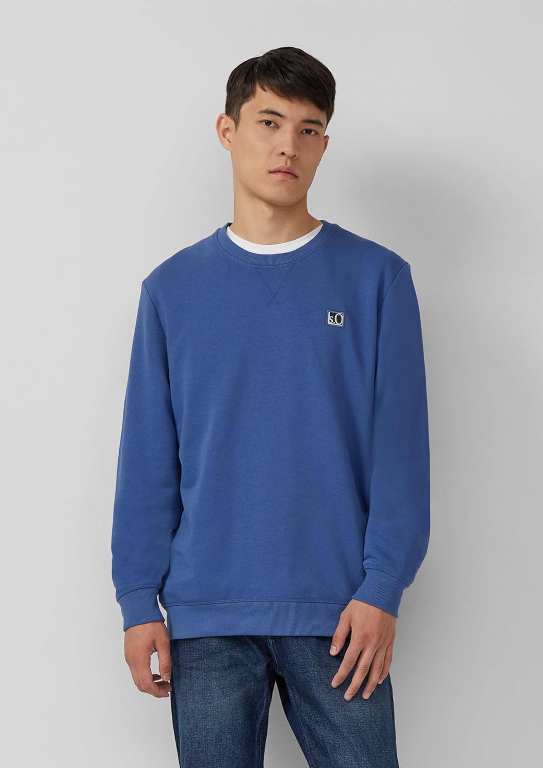 s.Oliver Herren Sweatshirt M Royalblau, M Royalblau