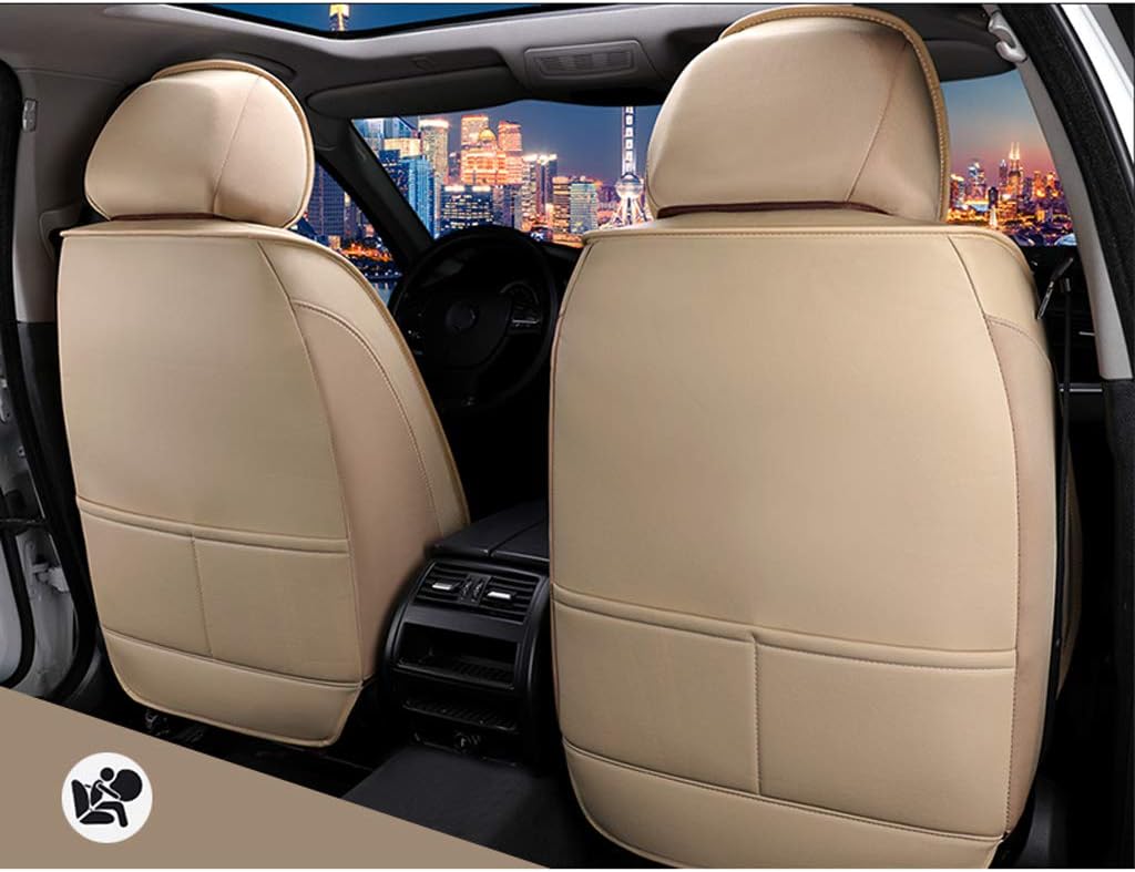 Autositzbezüge Set Leder,Autositzschoner Set Universal,Schonbezüge Auto Komplettset 5-Sitze,Sitzbezü