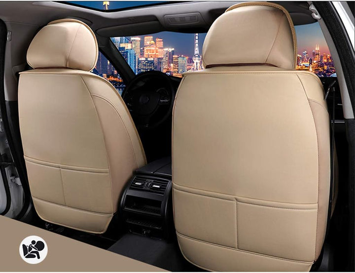 Autositzbezüge Set Leder,Autositzschoner Set Universal,Schonbezüge Auto Komplettset 5-Sitze,Sitzbezü