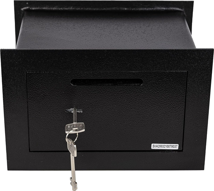 Genie Hand – Mechanische Wandtresorbox Klein mit Einwurfschlitz – Doppelbartschloss Mini, Mini
