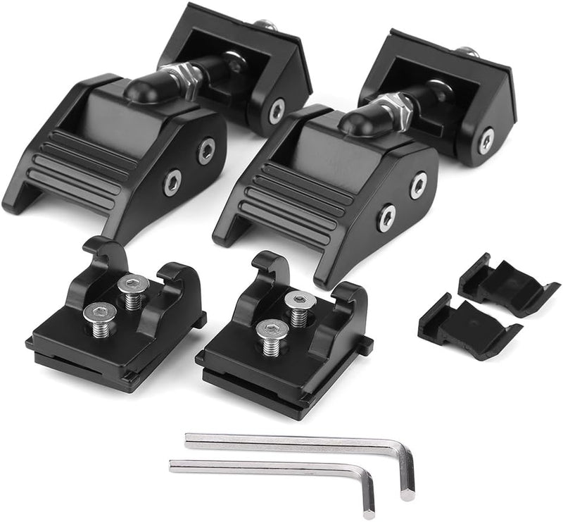 KIMISS 2pcs Hood Lock Catch Set Hood Verschlüsse Bracket Buckle Kit