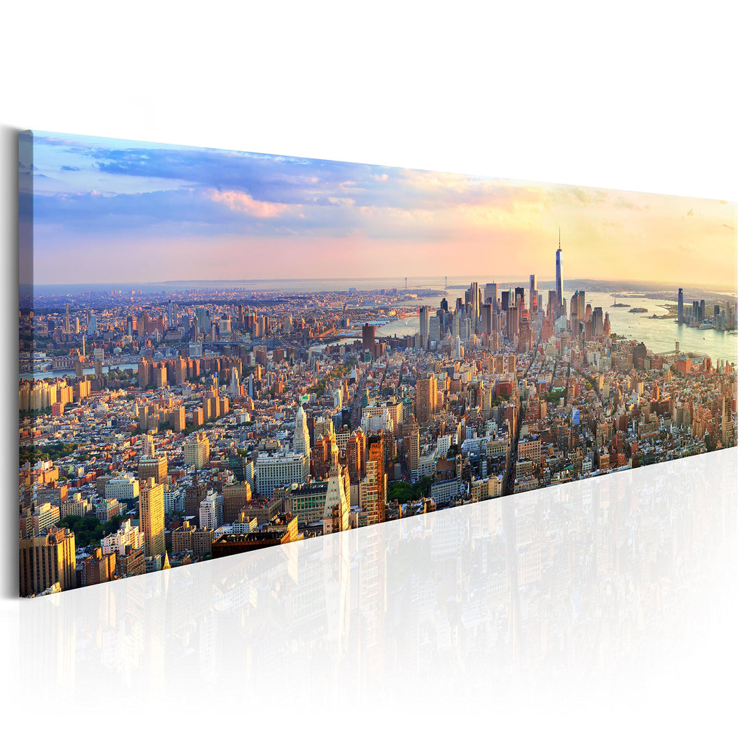 murando - Wandbilder XXL New York 135x45 cm 1 tlg - Wand Deko Vlies Leinwand Bilder Gross Wanddeko W