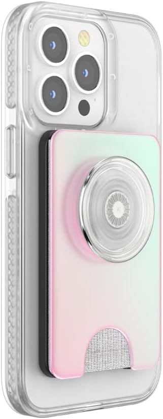 PopSockets: PopWallet+ for MagSafe - Kartenhalter mit integriertem austauschbarem PopTop für Smartph