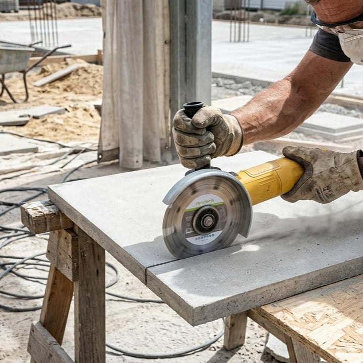 rendech® Profi Diamantscheibe 115mm für Beton, Mauerwerk, Granit, Stein, Ziegel uvm. - Diamanttrenns
