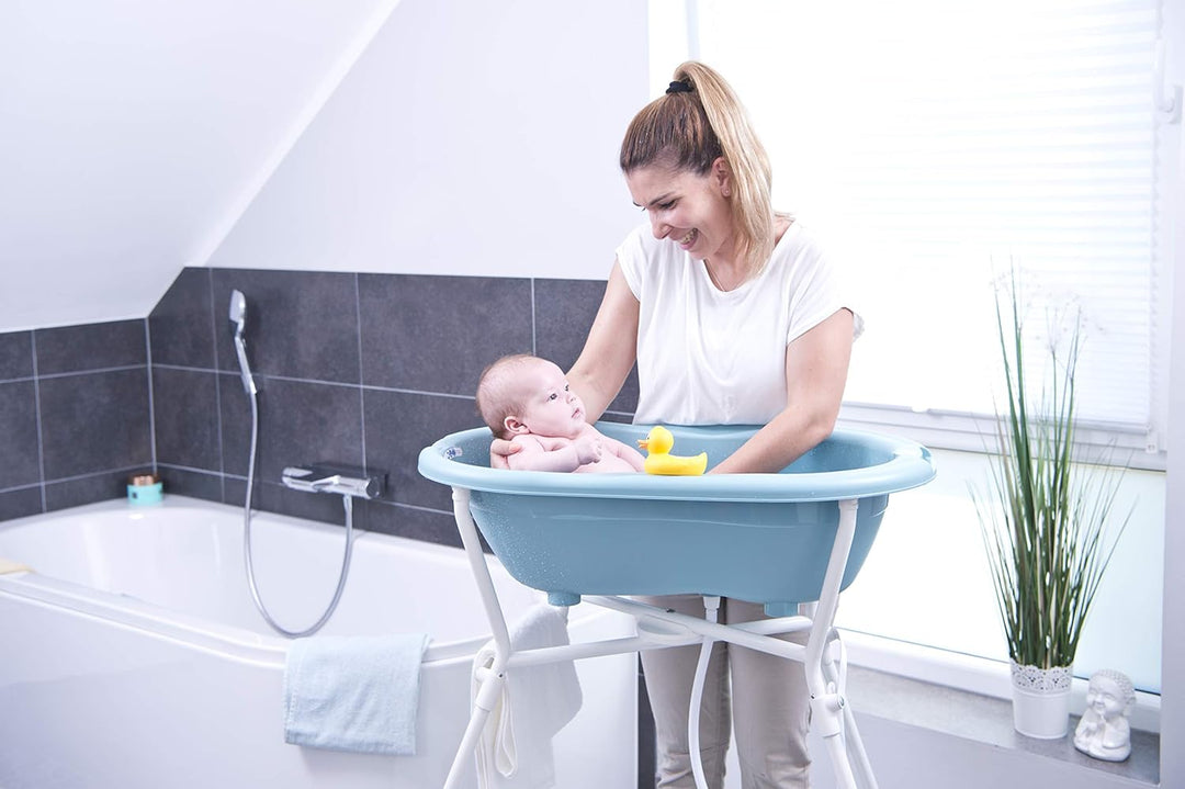 Rotho Babydesign 20001 0292 Top Badewanne lagoon, blau, 76,5 x 44,5 x 22 cm, Lagoon