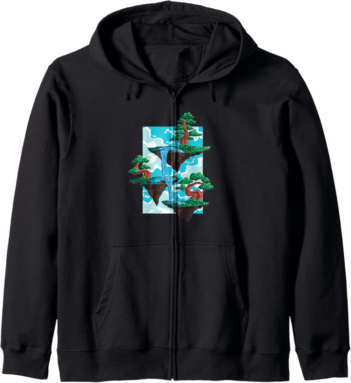 Schwimmende Inseln Kapuzenjacke