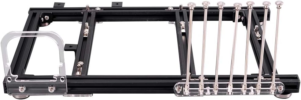 VBESTLIFE DIY Computergehäuse, Open Frame Aluminiumlegierung ATX Computer PC Gehäuse Übertaktungstes