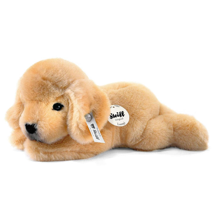 Steiff 280160 22 liegend Kleiner Freund Golden Retriever-Welpe Lumpi, GOLDBLOND, 22 cm, 22 cm