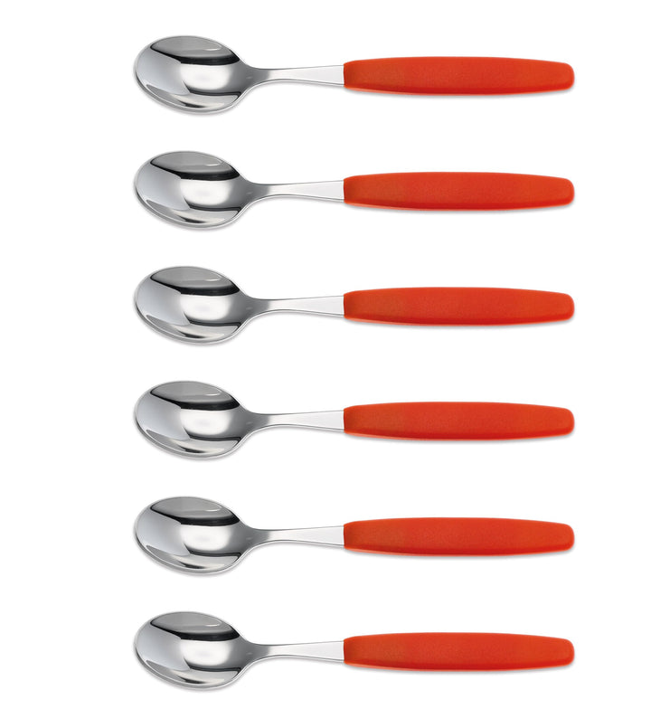 6er Set Giesser Messer Besteck Teelöffel Kaffeelöffel Löffel klein Rostfreier Stahl, Ergonomischer G