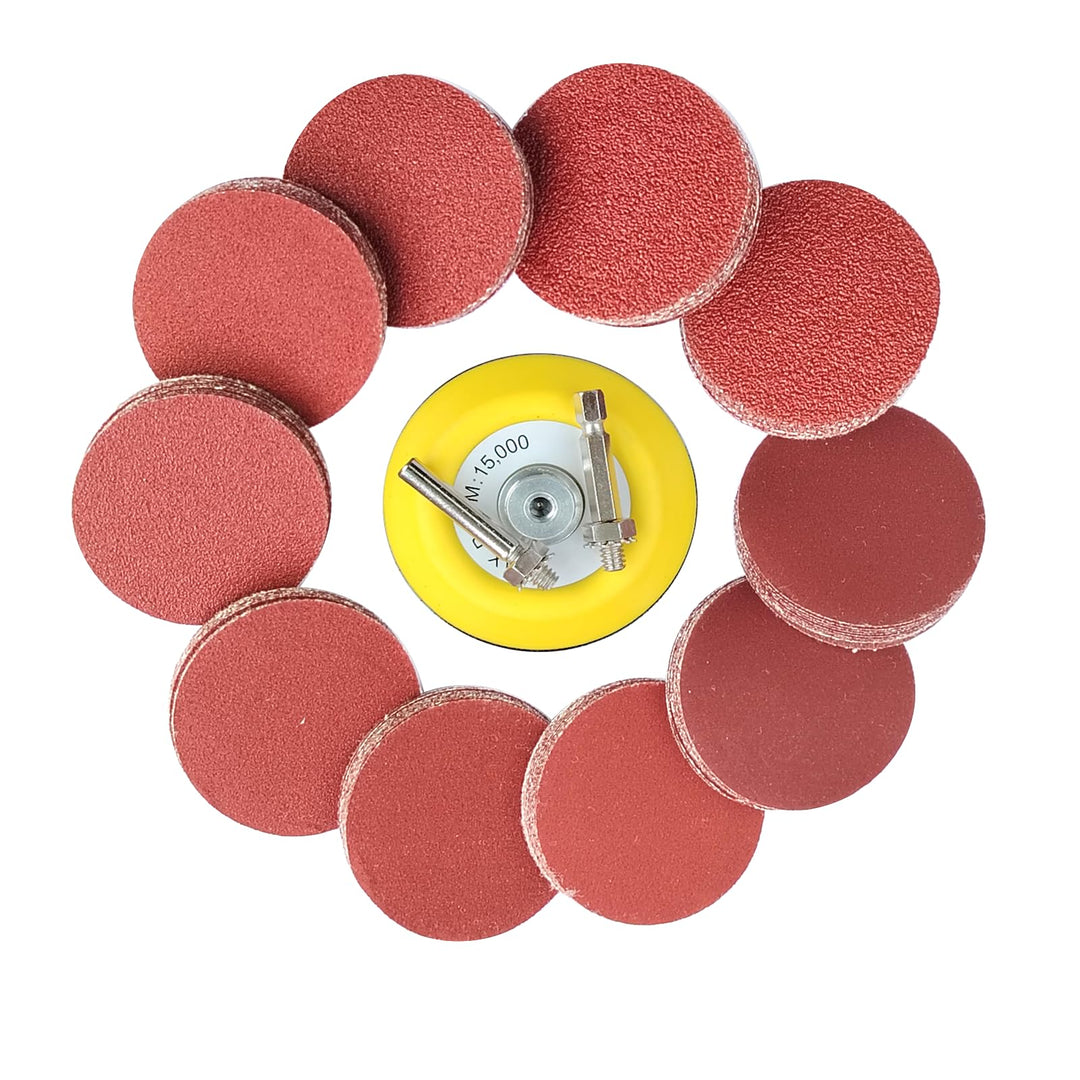 100 Stück Schleifpapier Klett 75mm Körnung 40 60 80 120 150 180 240 320 400 600 Geeignet für Mini-Po