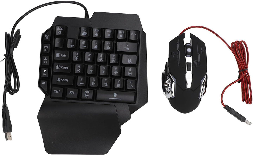 Gaming -Tastatur -Maus -Konverter Combo 4 in 1 Single Hand Mobile Game Keyboard -Maus -Adapter -Tele