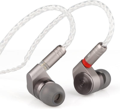 LINSOUL TINHIFI T2 HiFi 2DD Double Dynamic Drive in Ear Earphone Bass DJ Metal Headphones, 3.5 mm 2p