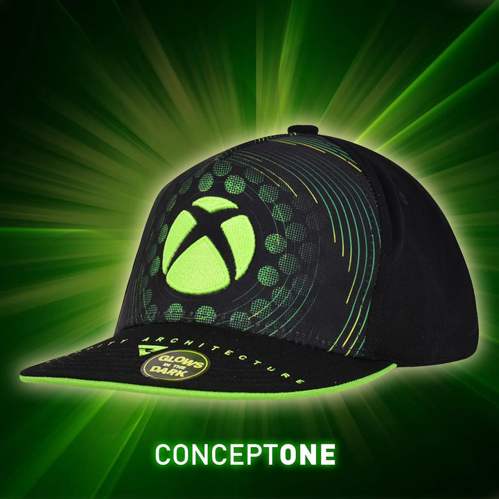 Concept One Unisex-Erwachsene Leuchtet im Dunkeln Baseballkappe, schwarz/grün, Einheitsgrösse, Einhe