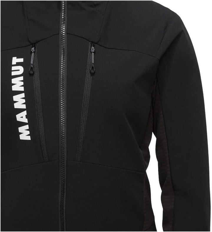 Mammut Damen Aenergy SO Hybrid Hoodie Jacke Softshelljacke Outdoorjacke M Schwarz, M Schwarz