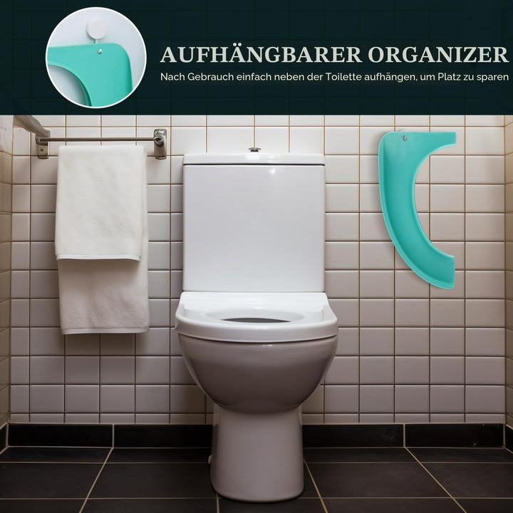 Faltbarer Toilettensitz,Tragbar Reise Wc Sitz Toilettensitz für Unterwegs Tragbar Und Klappbar für R
