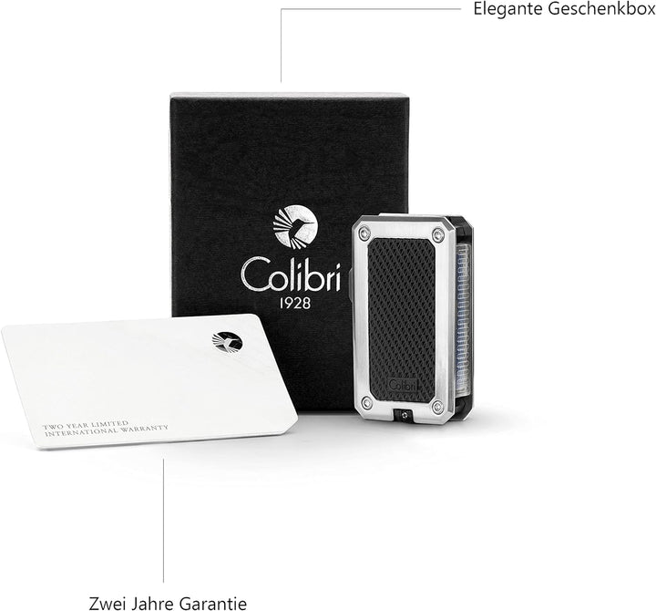 Colibri Rally Jet Feuerzeug | Zigarren und Zigarettenanzünder | Windbeständig | Funktioniert mit But