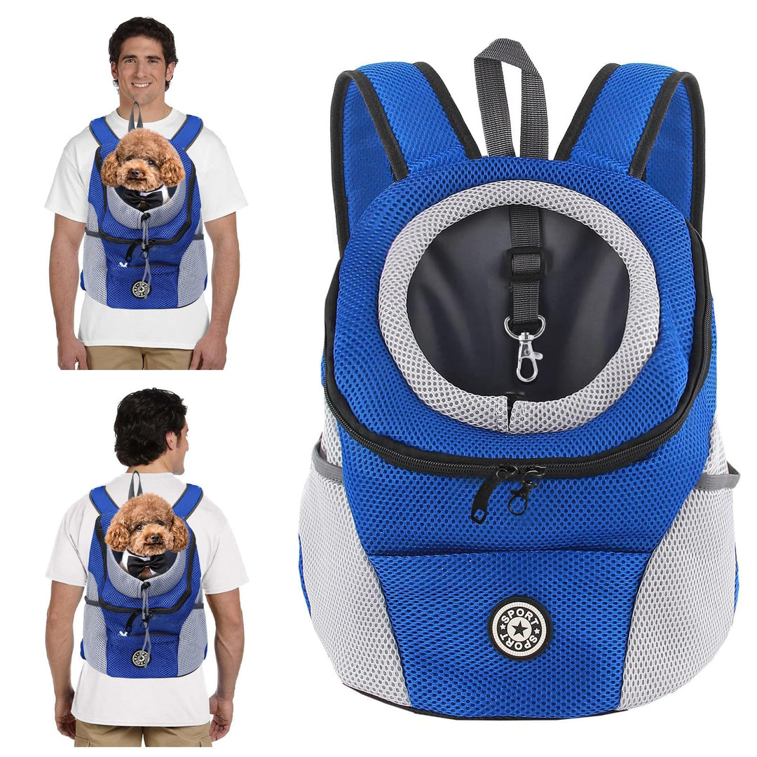 PETCUTE Hundetragerucksack,Verstellbarer Haustier Rucksack für Kleine Hunde und Katzen,Gepolsterter