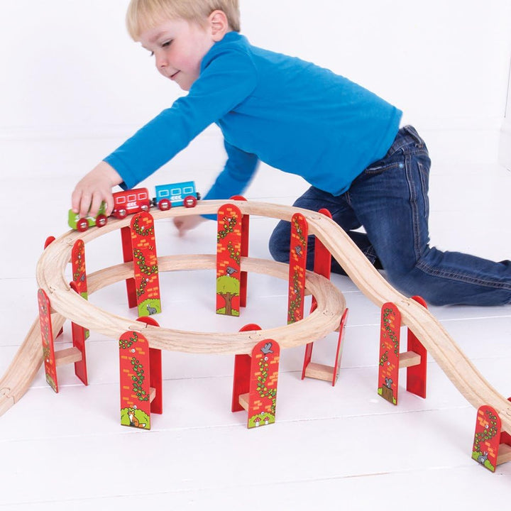 Bigjigs Rail Hochbrücke Holzeisenbahn
