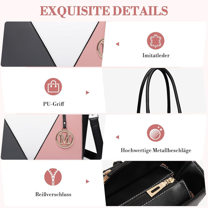 Miss Lulu Handtasche Damen, Taschen Damen, Schultertaschen Damen Shopper Damen Handtaschen Damen V-f