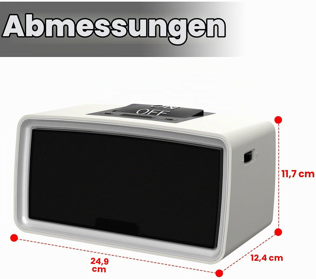 Einfacher Musikplayer für Senioren – Grosse Tasten Musik Player für Demenzkranke, Einfache Bedienung