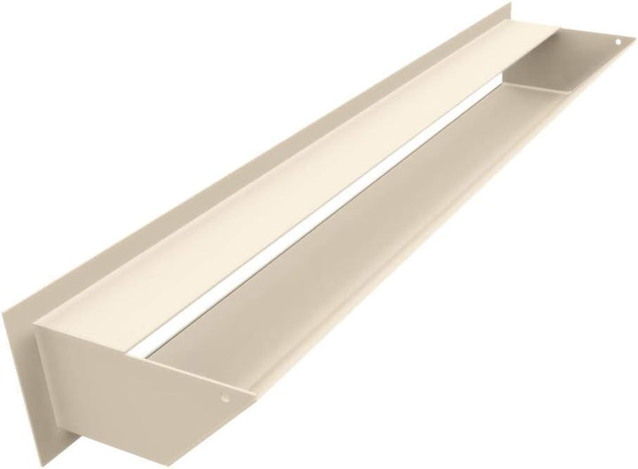 KRATKI Lüftungsgitter LUFT | Warmluftgitter 9 x 60 cm | Creme | Abluftgitter für Kamin Belüftung | L