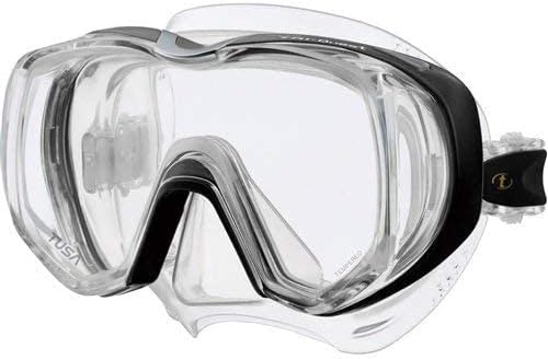 Taucherbrille Tusa Tri-Quest Freedom - tauchmaske schnorchelmaske erwachsene silikon (M-3001) Fishta