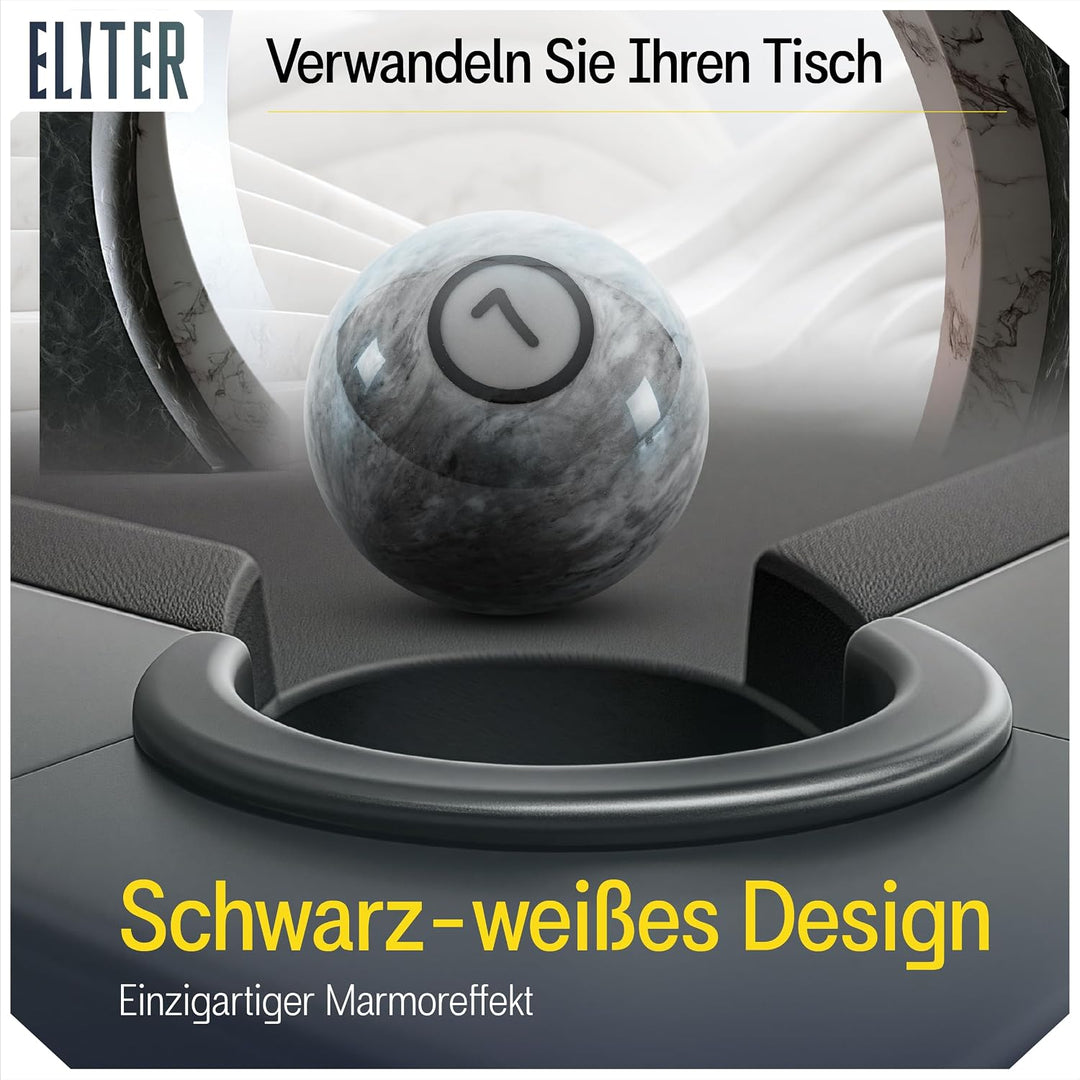 ELITER Billardkugel-Set aus Phenolharz, 16-teilig, 57,2 mm Poolbillardkugeln in Standardgrösse, glei