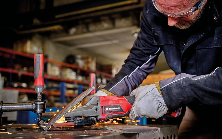 Einhell Professional Akku-Flachkopf-Winkelschleifer TP-AG 18/125 F Li BL-Solo Power X-Change (18 V,