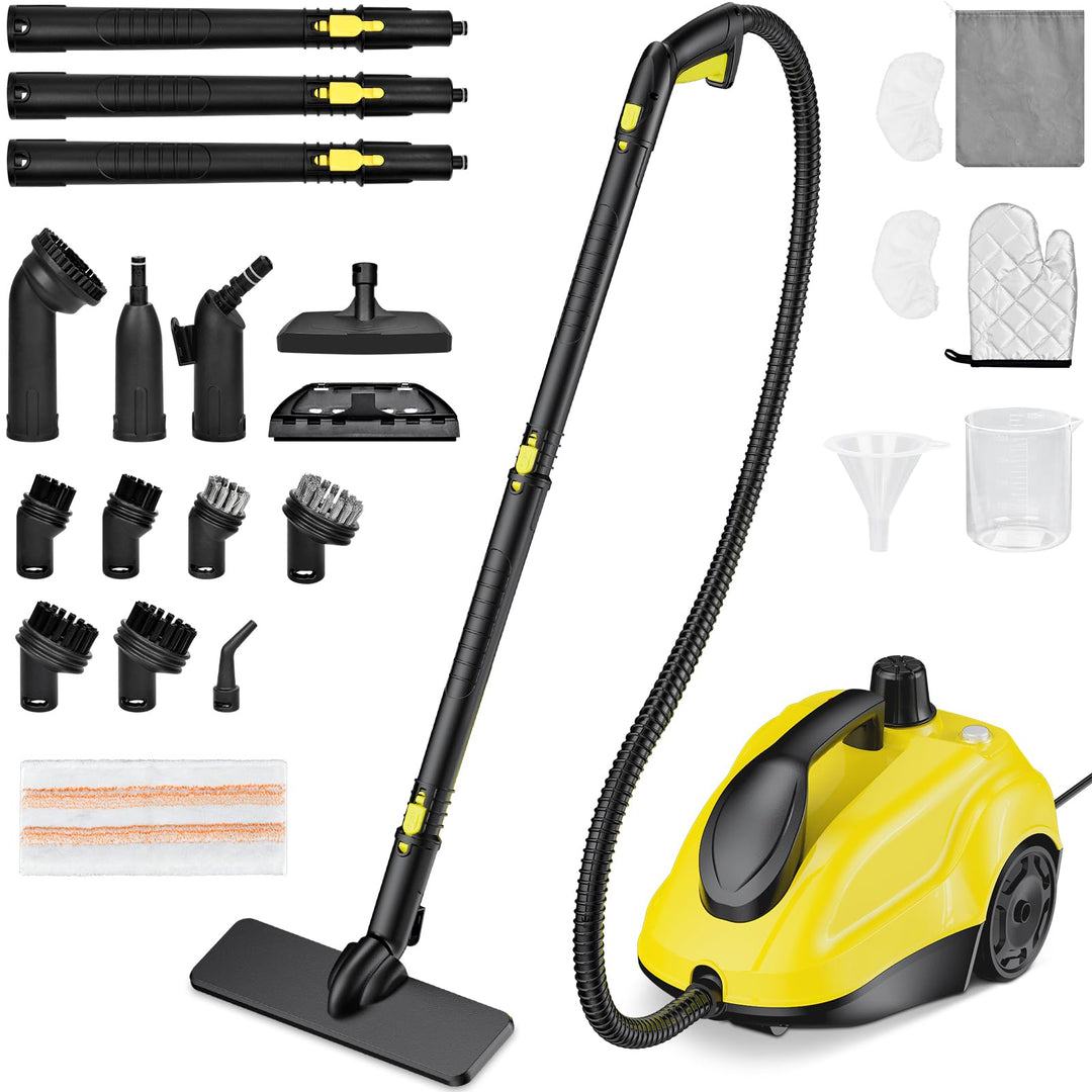 Dampfreiniger Handgerät Dampfdruck: 5 Bar,Leistung: 2000 W,Tank: Max 2 L mit 23 Zubehörteile Dampfre