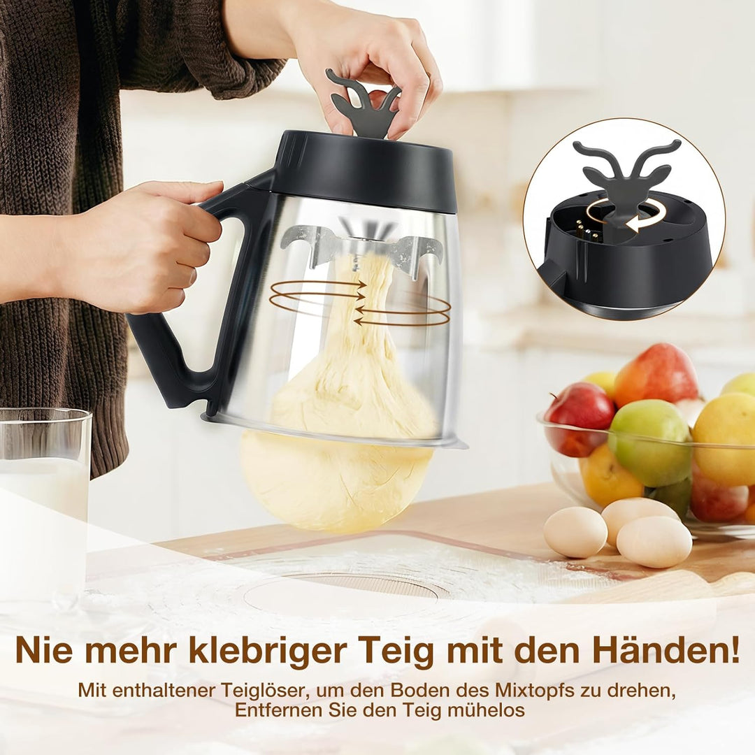 Teigmesser für Thermomix TM7/TM6/TM5 mit Teiglöser, Edelstahl Teigmesser für Thermomix Zubehör, Effi