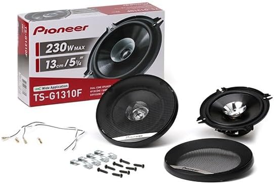 Pioneer TS-G1310F 13 cm Doppelmembranlautsprecher Set mit 2 Lautsprechern (je 230 W max., 35 W Sinus