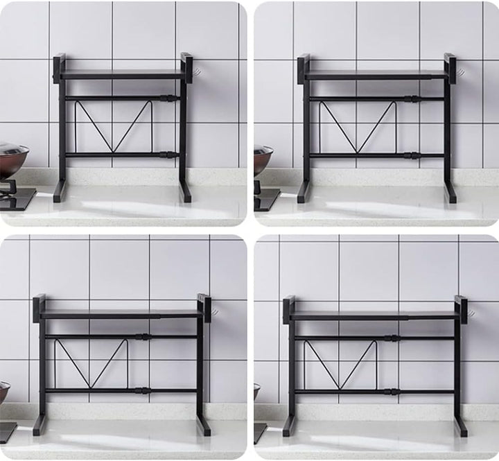 Ausziehbare Mikrowellenhalterung mit schwerer Belastung, Halterung für Mikrowelle, höhenverstellbar,