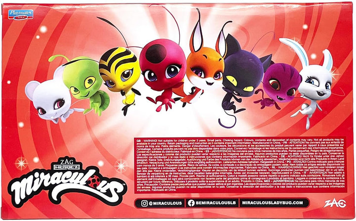 Bandai - Miraculous - Pack mit 8 Kwamis – Miraculous Mini-Figuren Sammlung - Spiel Miraculous Schatu