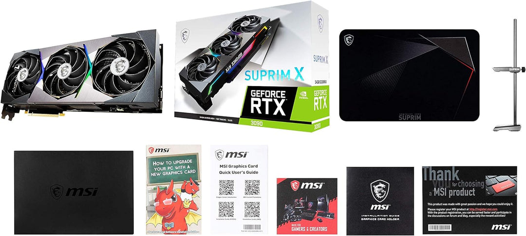 MSI GeForce RTX 3090 SUPRIM X 24G Gaming Grafikkarte - RTX 3090, 24GB GDDR6X, PCI Express Gen 4, Dis