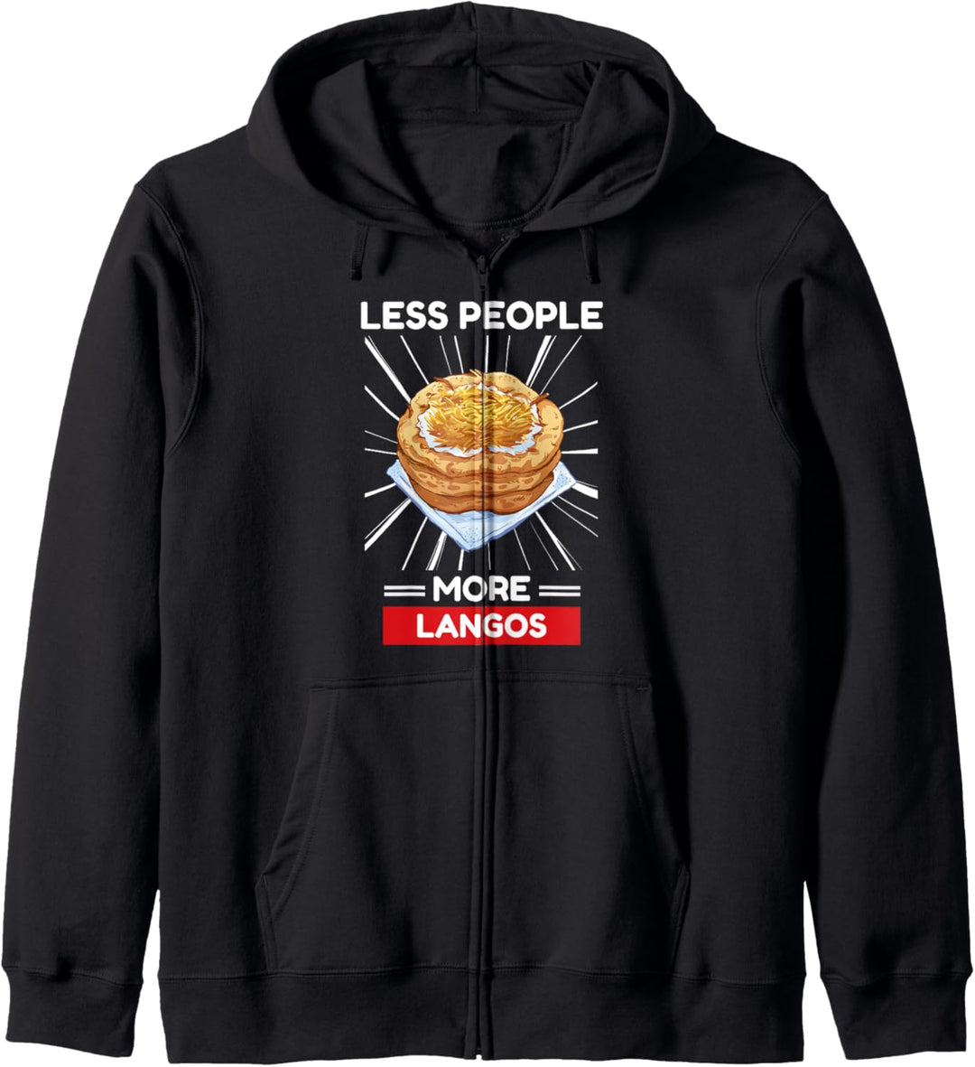 Niedlich Kawaii Langos Weniger Menschen Mehr Langos Kapuzenjacke