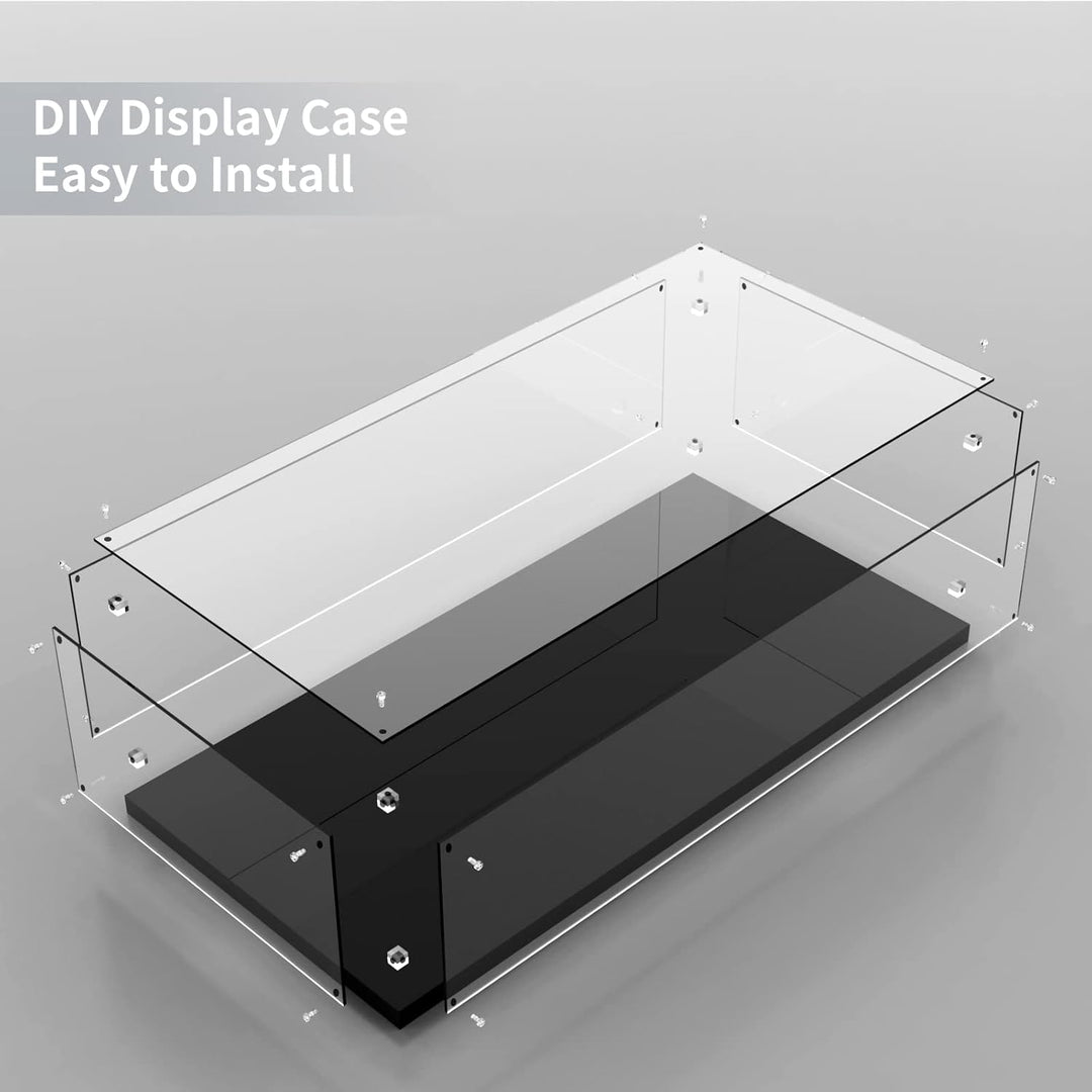 cooldac Acryl Vitrine Box kompatibel mit Lego Venom 76187 Modellset, staubdicht transparent klar Di