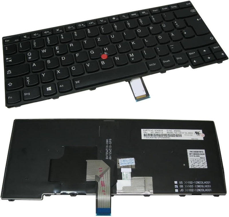 Trade-Shop Original Laptop Tastatur/Notebook Keyboard Deutsch QWERTZ für Lenovo Thinkpad E431 E440 L