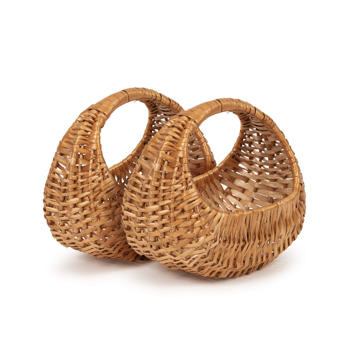 TYSK Design Kinderkorb modern 2er-Set (Grösse und Form wählbar) Blumenkorb, Streukörbchen für Blumen