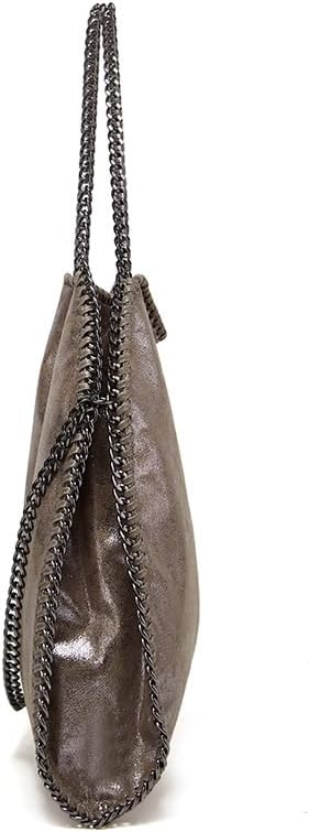 Damen Handtasche Frauen Kunstleder Crossbody Schultertasche Mode Kette Tasche Grosse Hobo-Taschen fü