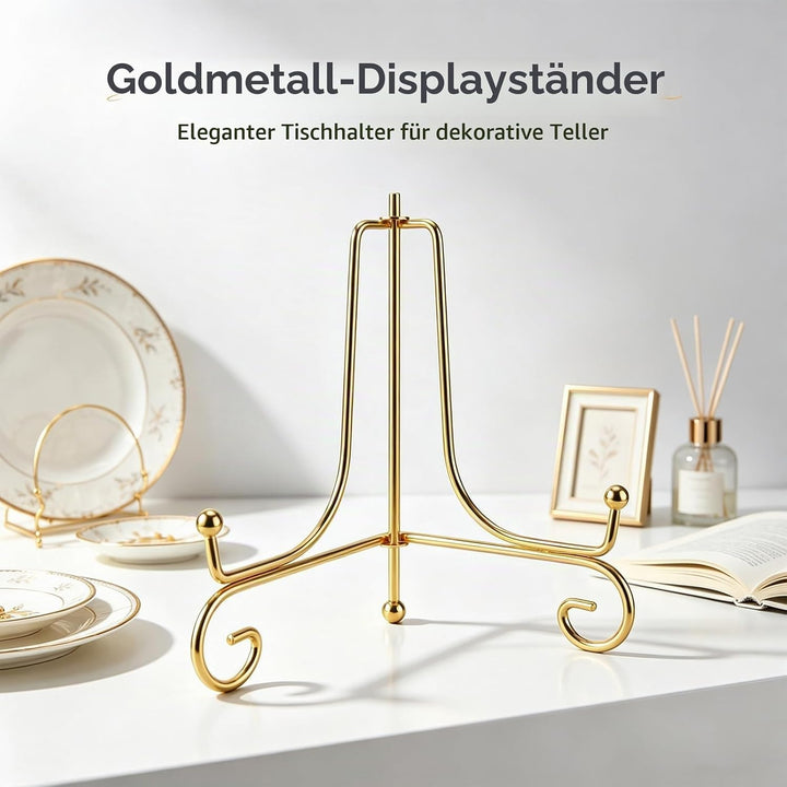 Eisen Display Ständer, 4 Stück Tellerhalter Staffelei, Metall Tellerständer Für Fotos, Bücher, Discs